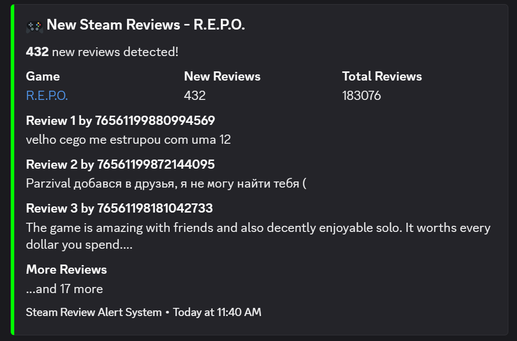 Discord Sales Notification
